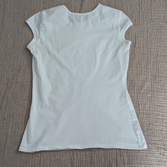 Armani Exchange Size Small White Signature Tee - Picture 2 of 12